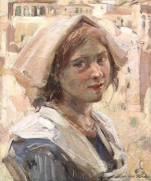 Alexander Ignatius Roche Peasant Girl china oil painting image